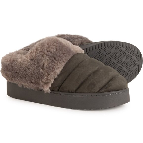 NEW DaKine Premium Memory Foam Moccasins in gray For Women 1125 1s6 - Picture 3 of 5